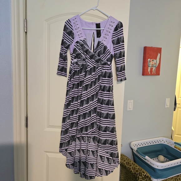 Dresses & Skirts - FP New Romantics Lelani Purple and Black Women's Dress